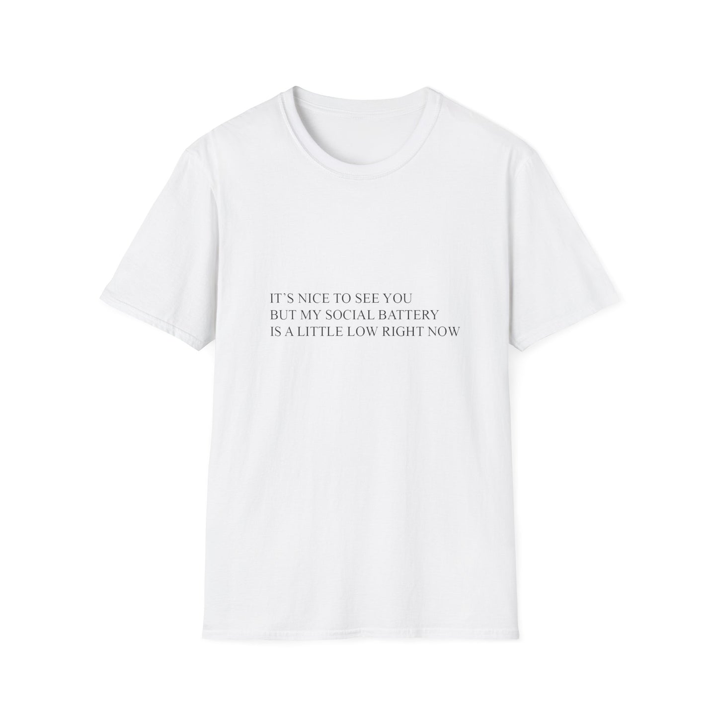 social battery t-shirt